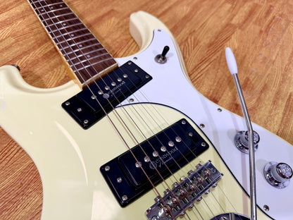 ✨MINT✨ Eastwood Sidejack Pro DLX~ Vintage White 2017 Electric Guitar Mosrite!