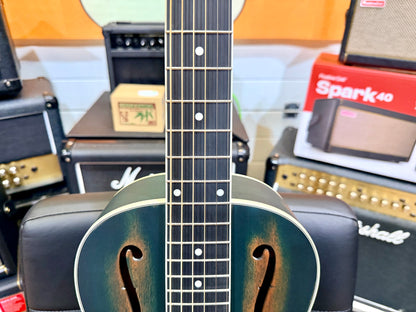 🔥NEW🔥 Ortega Americana Series RRG30E-DD Electro-Acoustic Resonator~ Denim!