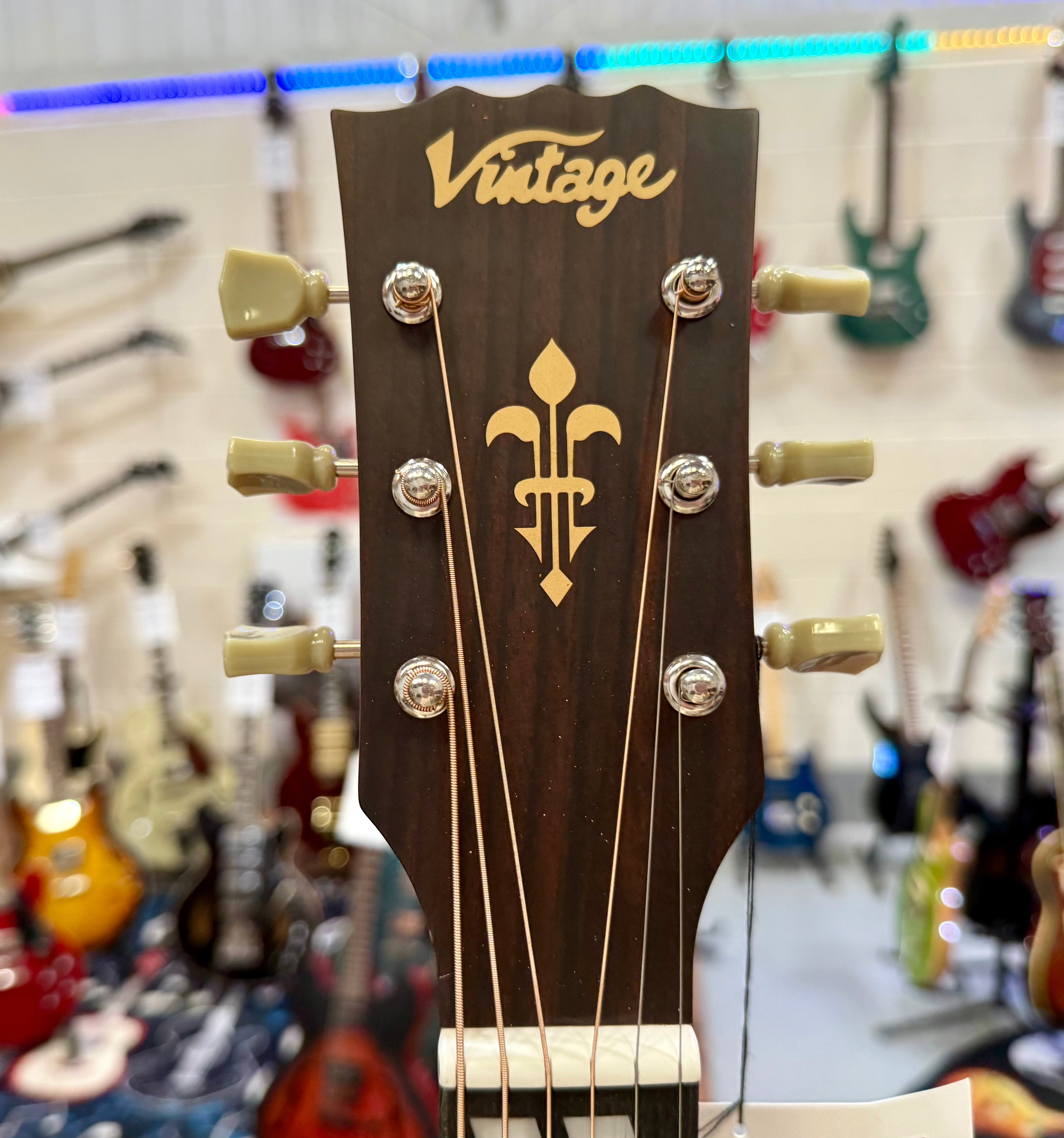 🌟NEW 2025🌟 Vintage Historic Series Electro Acoustic Orchestral Guitar~ VE160VSB