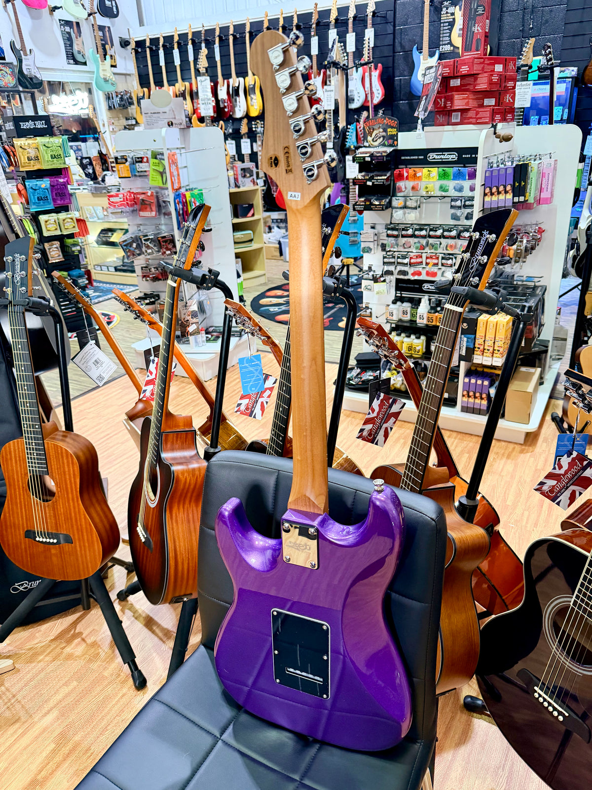 Jet Guitars JS-300~ Metallic Plum~ Rosewood Fingerboard~ Roasted Maple Neck