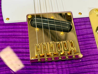 ⚡️2026⚡️ JET Guitars JT-600 Roasted Maple~ Flamed Maple Purple & Gold~NEW LAUNCH