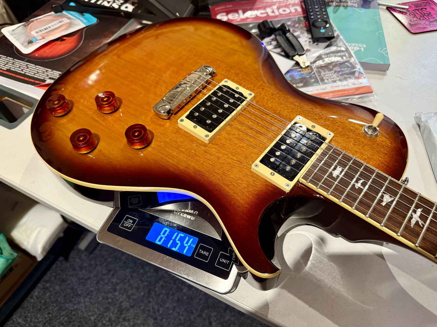 🌟2015 KOREA🌟 PRS SE 245 Single cut Electric Guitar~ Vintage Sunburst + Gig Bag