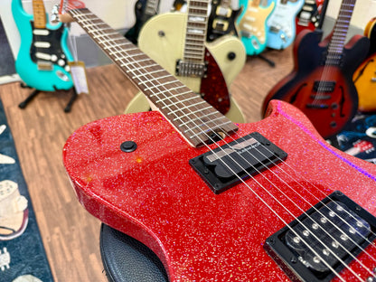 🔥NEW RELEASE🔥 Manson Meta Series Matt Bellamy MBM-2H Sustainiac~ Red Sparkle!