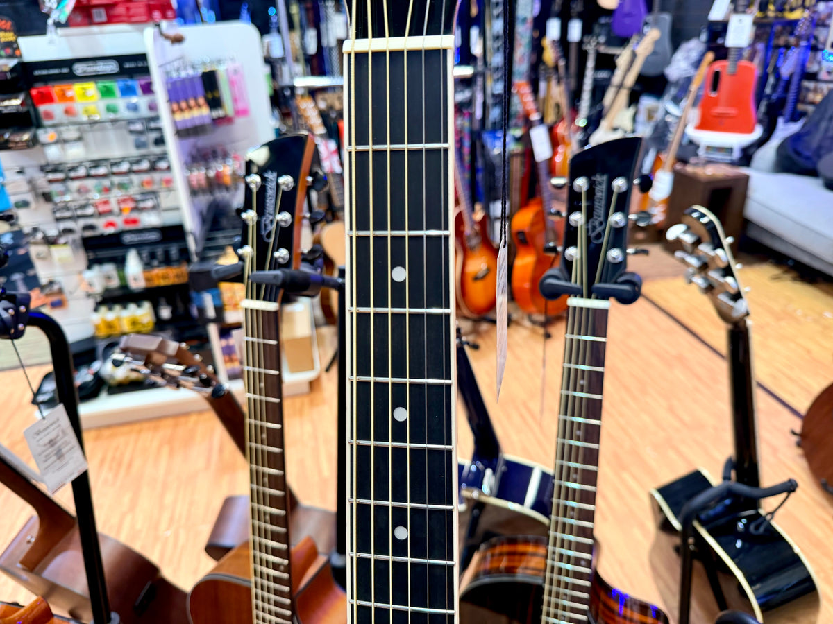 Brunswick BF200BL Mahogany Folk Acoustic Guitar~ Blue Gloss