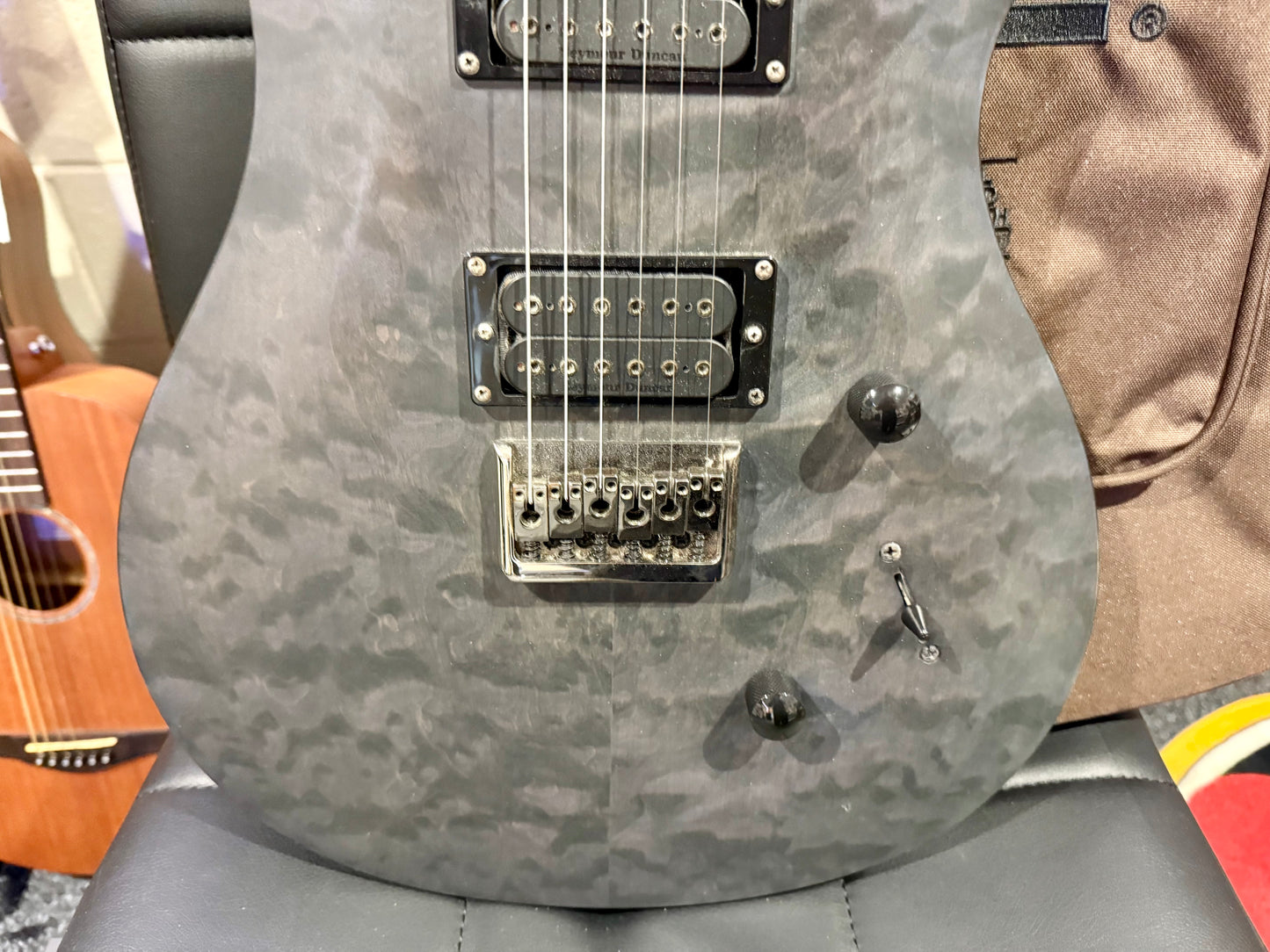 🔥 PRS SE Mark Holcomb Stealth Quilt Satin LTD~ Grey Black Limited Edition! 🔥