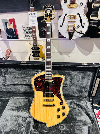 🌟MINT🌟 D'Angelico Ludlow Deluxe~ Swamp Ash Natural~2018~ Hard Case~MUST SEE 🌟