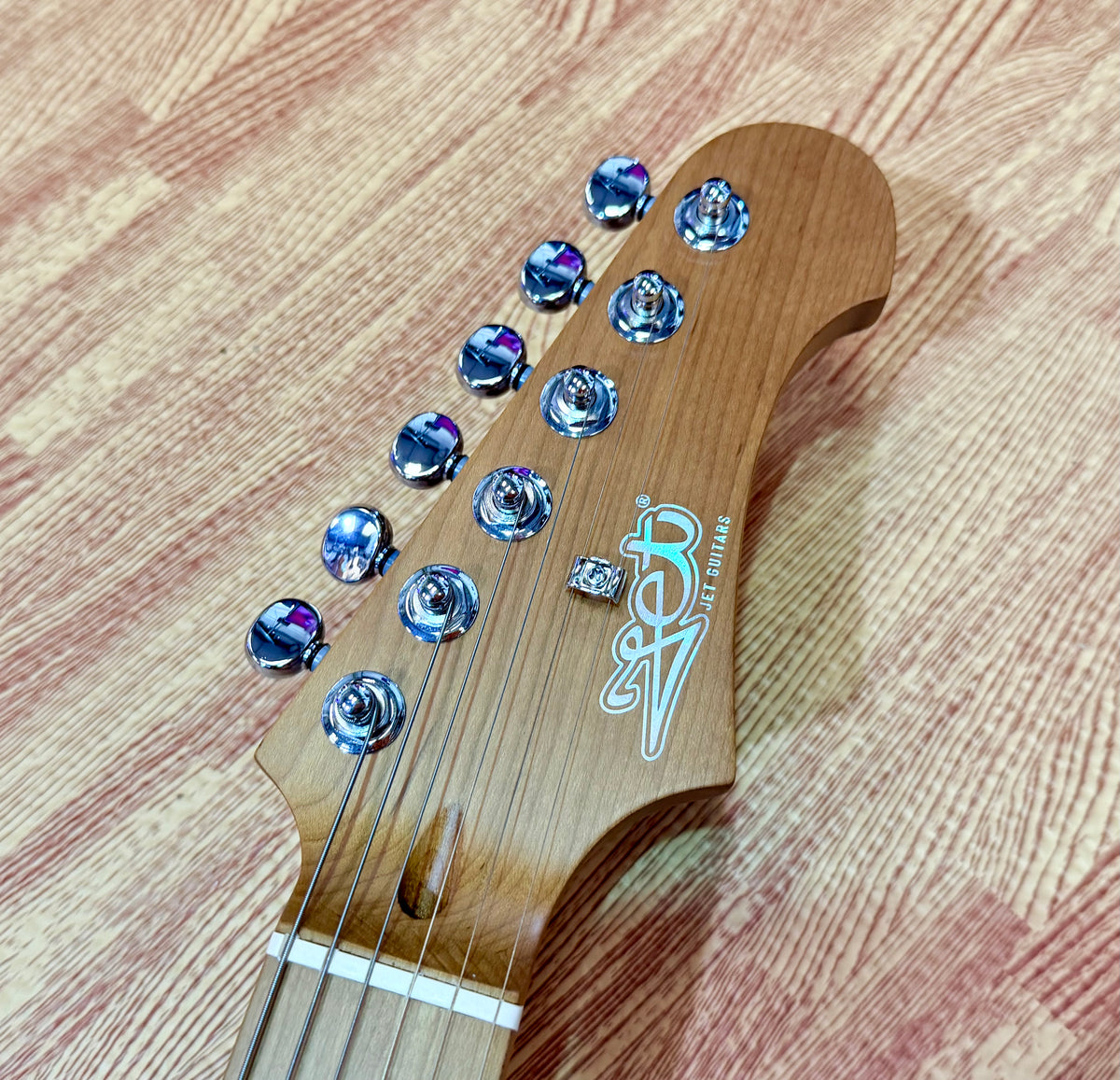 ⚡️NEW⚡️ JET JS-450 Flamed Ocean Blue Electric Guitar~ HSS Flame Top Strat~ 2026!