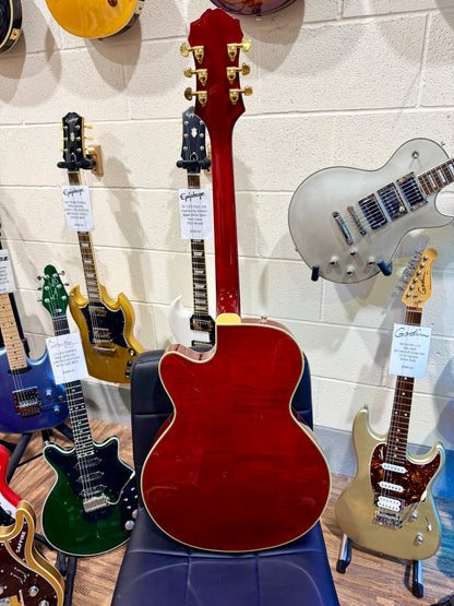 🔥MINT 2019🔥 Epiphone Joe Pass Emperor II Pro~ Rare Wine Red Hollowbody + Hard Case