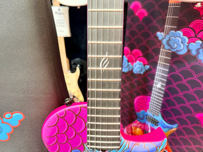 ✨NEW✨ Enya Nova Go Sonic Custom Dragon Artwork~ Smart Electric Guitar + Bag!
