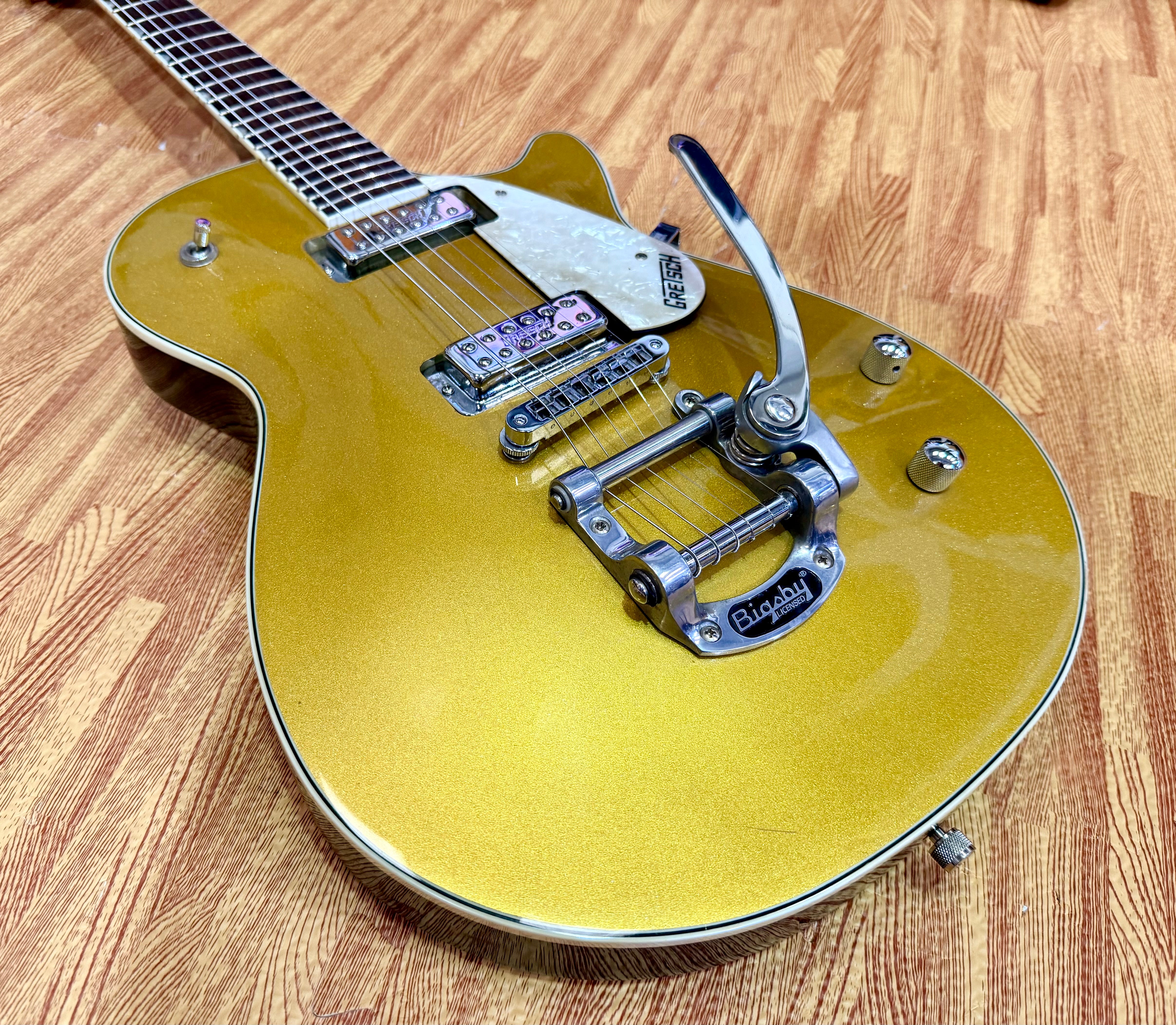 ✨2008✨ Gretsch G5235T Electromatic Pro Jet Bigsby~ Gold Sparkle Anniversary!