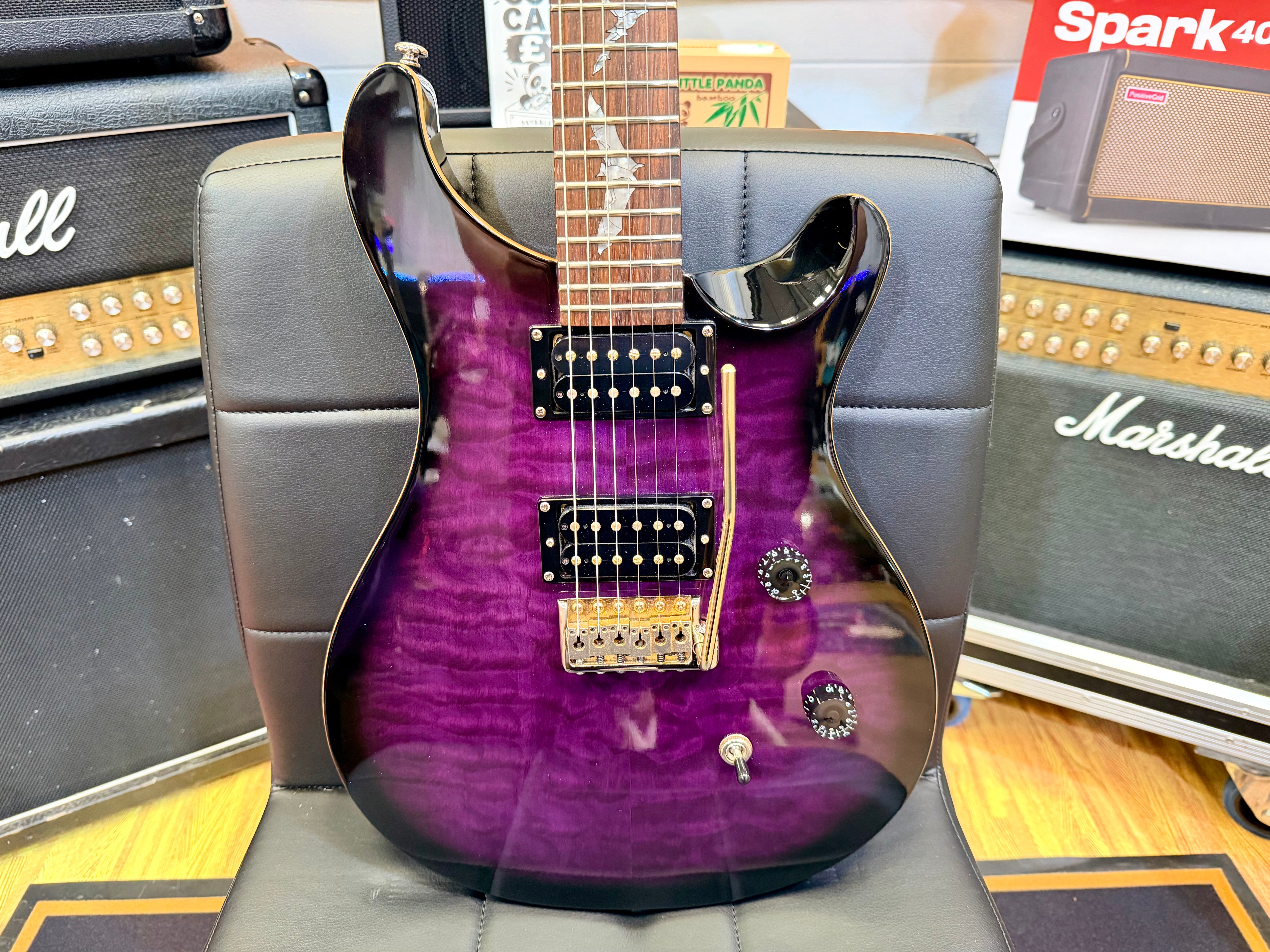 🦇 PRS SE Paul Allender Signature Purple Burst~ 2008 Korean~ Rare Early Model 🦇