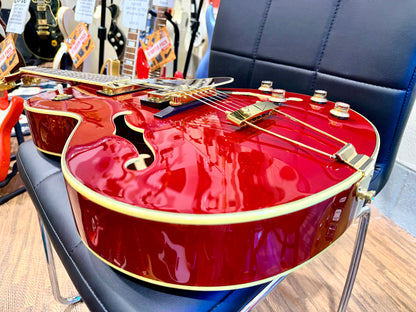 🔥MINT 2019🔥 Epiphone Joe Pass Emperor II Pro~ Rare Wine Red Hollowbody + Hard Case
