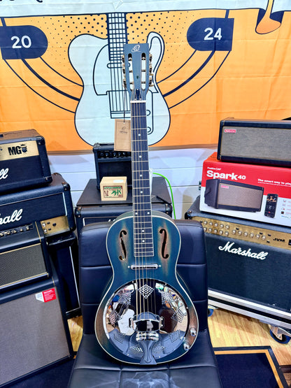 🔥NEW🔥 Ortega Americana Series RRG30E-DD Electro-Acoustic Resonator~ Denim!