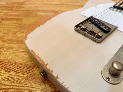 🔥 Vintage V62 ICON Distressed Ash Blonde Telecaster Style Wilkinson Pickups 🔥