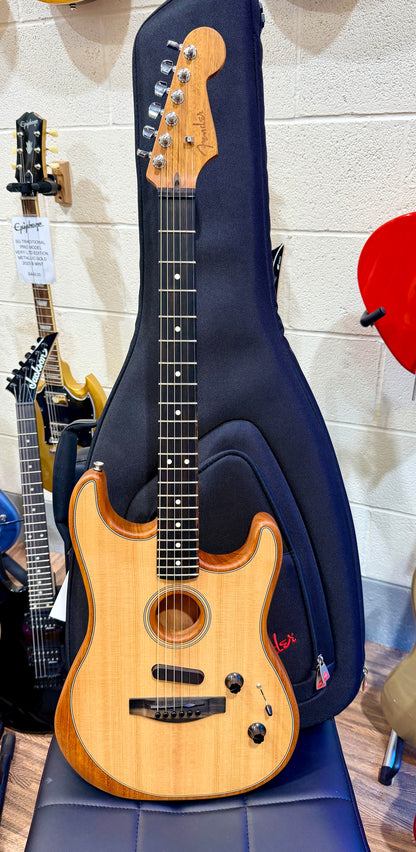 🇺🇸2021🇺🇸 Fender American Acoustasonic Stratocaster~ Natural Finish + Gig Bag