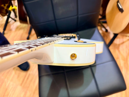 ✨2013✨ Burny SRLC-55 Les Paul Custom~ Alpine White~ Japanese Domestic Import!