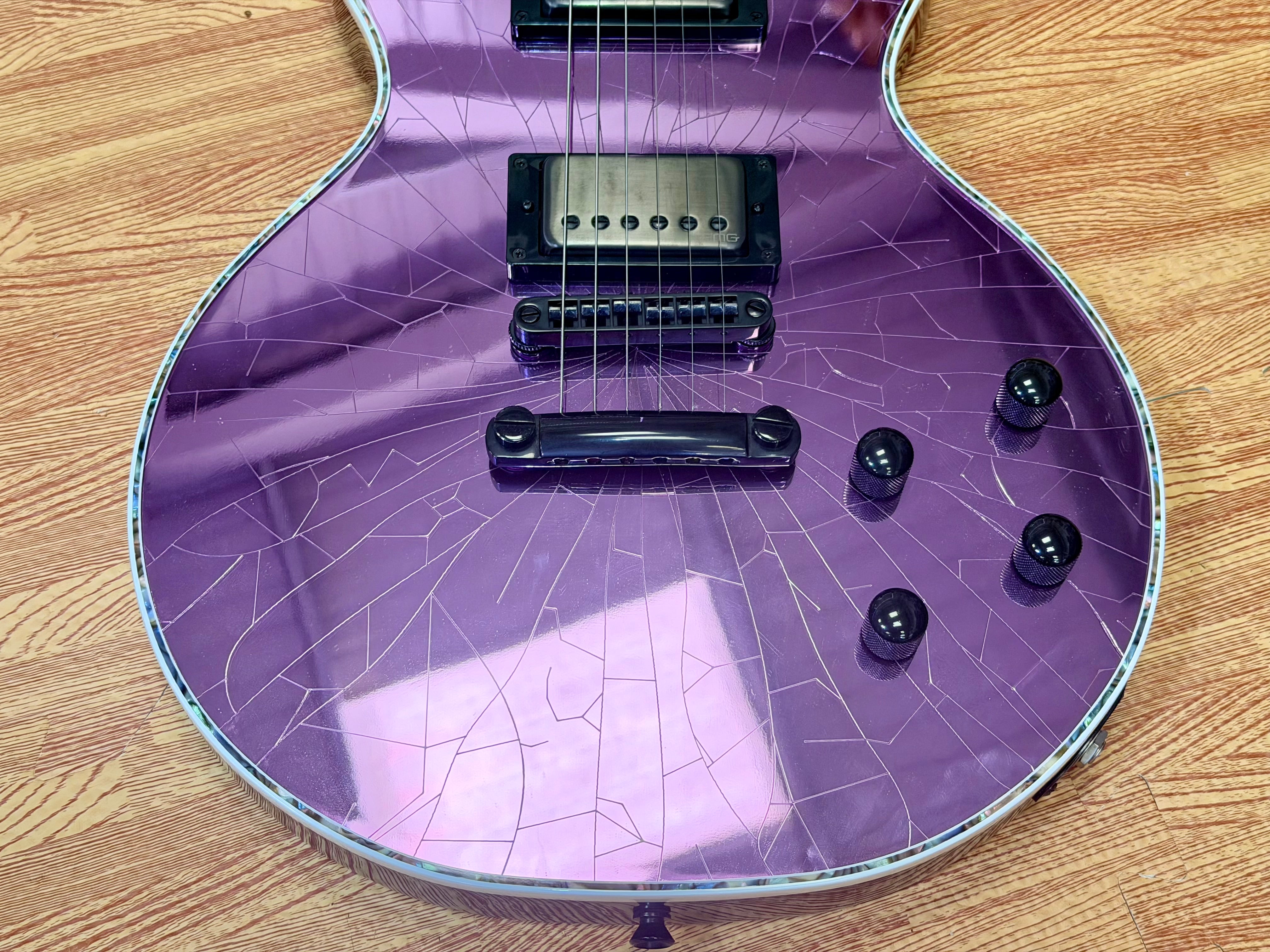 🔥2021🔥 Jackson Pro Series Marty Friedman MF-1 Purple Cracked Mirror Signature!