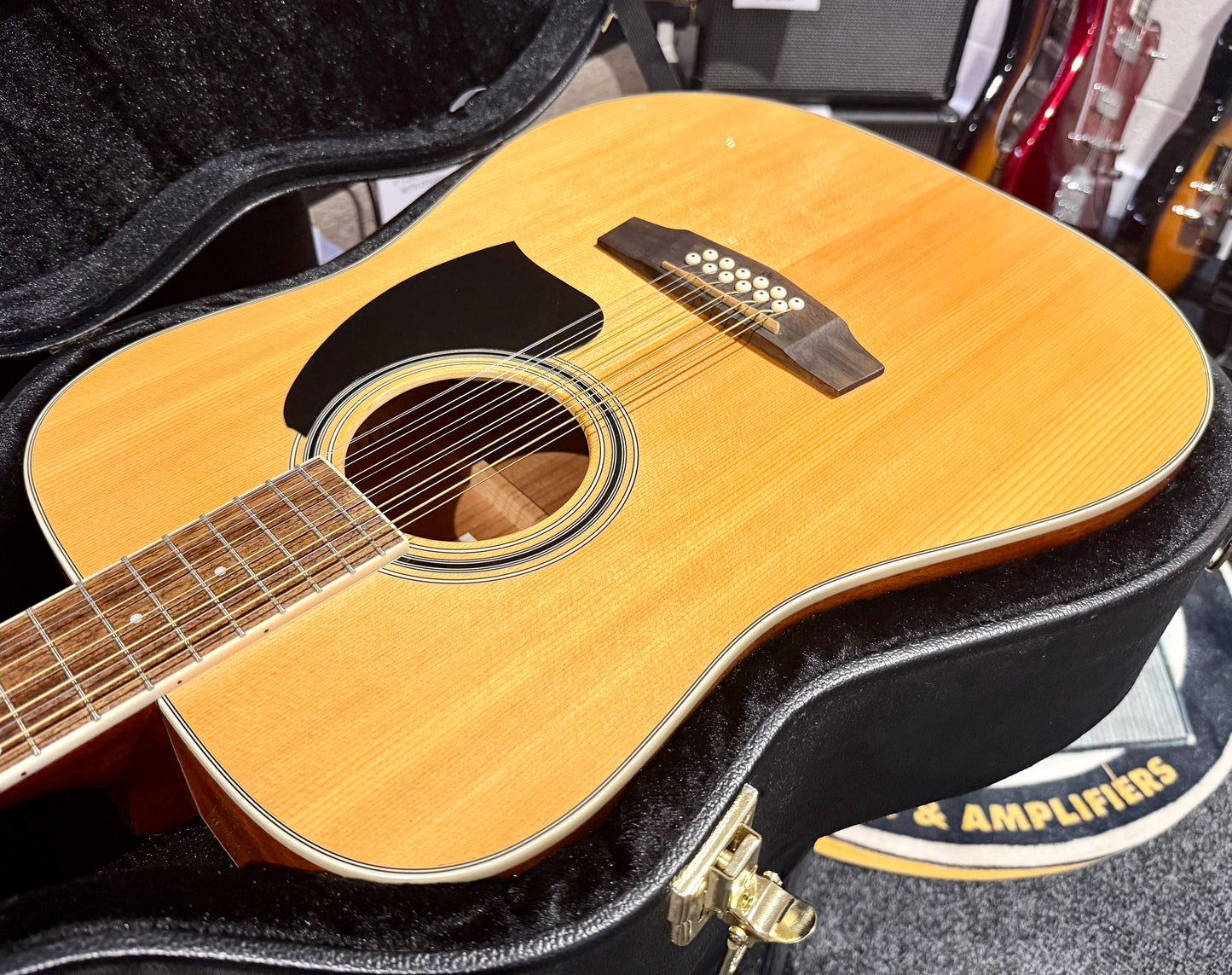 🌟MINT WITH HARD CASE🌟 Ibanez PF1512 Natural 12 String Acoustic Guitar!