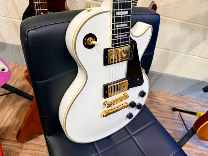 ⚡️MINT 2021⚡️ Epiphone Les Paul Custom Guitar~ Alpine White~ Inspired By Gibson!