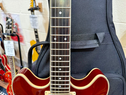 🌟MINT🌟 D’Angelico Excel Series DC Tour Hollowbody Centre Block~ Solid Wine Red