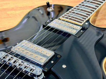 🔥2008🔥 DeArmond M-75 by Guild~ Gloss Black~  Korean Made With USA 2K Pickups!
