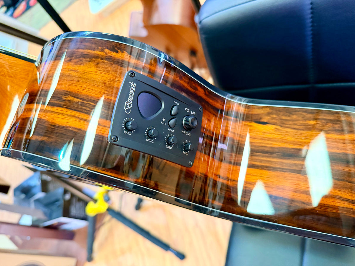 ✨NEW✨ Brunswick BTK60EB Ebony Grand Auditorium Cutaway Electro Acoustic Guitar!