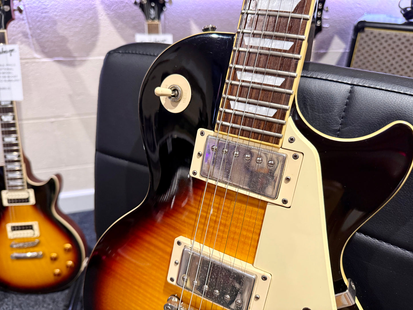 🌟 2016 Epiphone Les Paul Standard Plus Top Pro~ Vintage Sunburst~ 🌟
