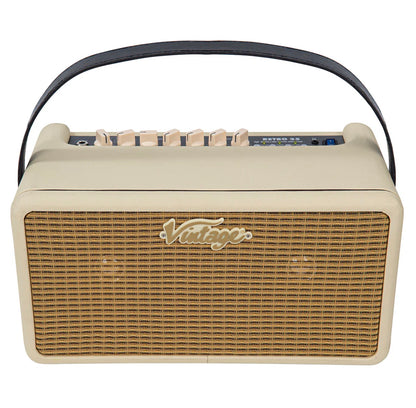 🔥NEW🔥Vintage Retro 25w Guitar Amplifier with DSP + Drum Machine~ Vintage White