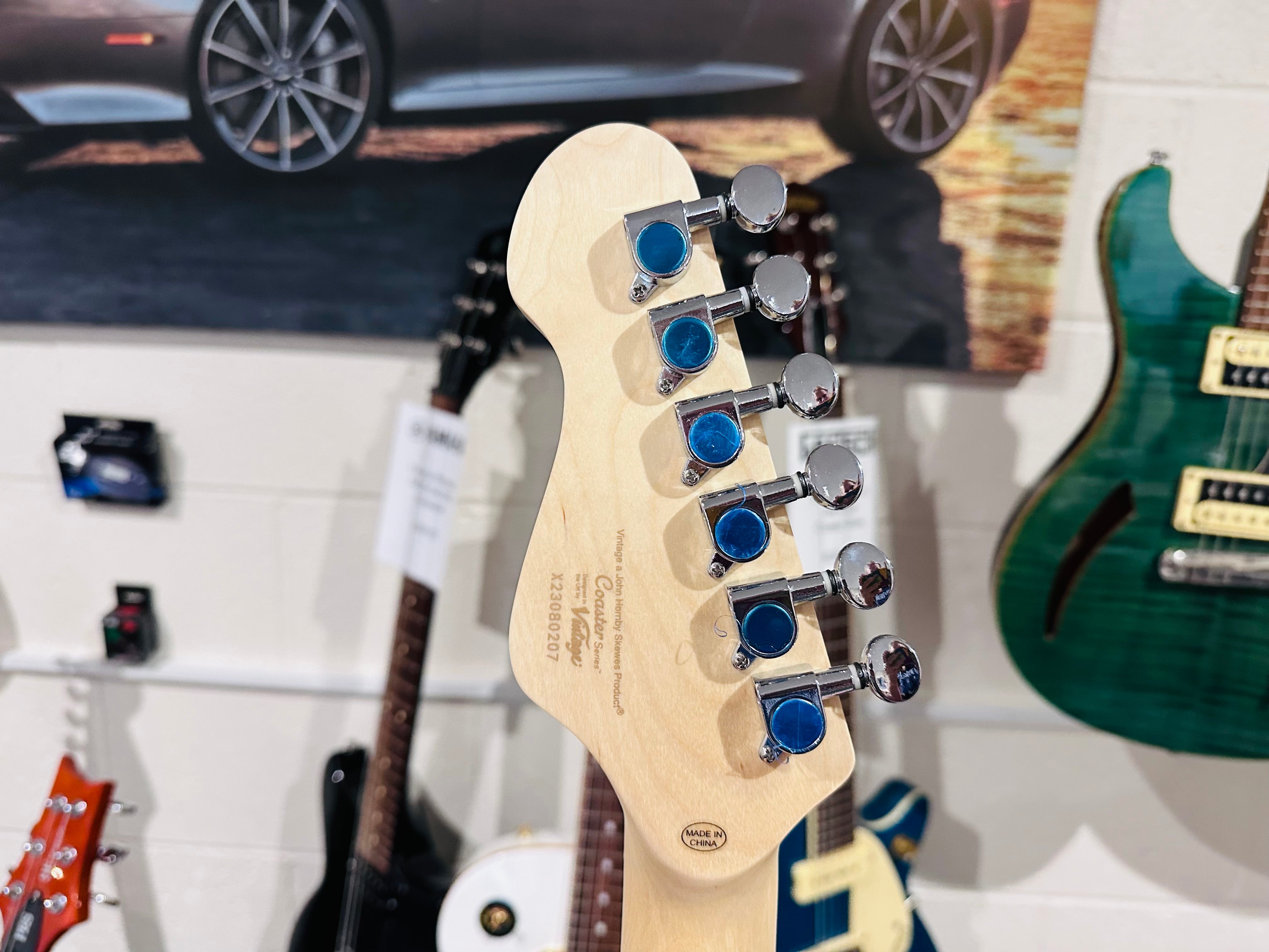 🌟NEW🌟 Vintage V60 Maple Coaster~ Electric Guitar Starter Pack Red~ Strat Style!