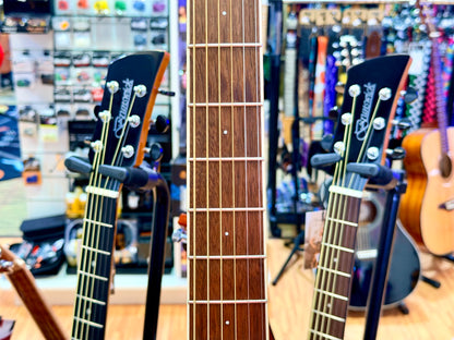 2021 Lindo Swallow Electro-Acoustic Dreadnought Guitar~ Purple/Pink Graphic!