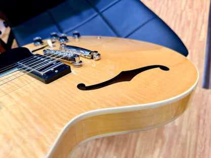 ✨MINT✨ Gibson ES-335 Figured Antique Natural~ Ex-Demo Semi-Hollow + Hard Case!