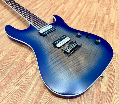 🔥 2023 🔥 Cort KX300 Electric Guitar~ Open Pore Cobalt Blue Burst~ EMG Pickups!