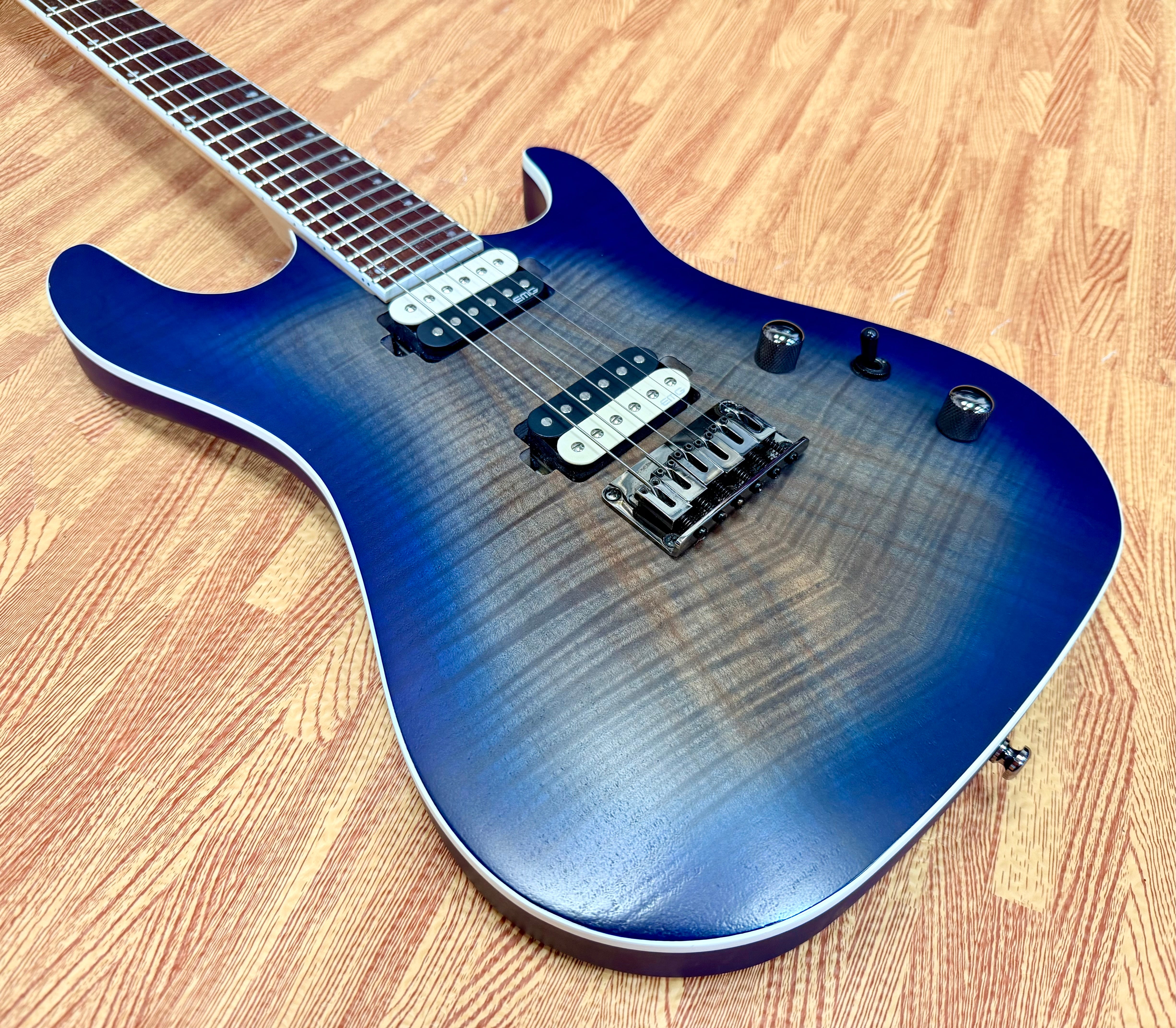 🔥 2023 🔥 Cort KX300 Electric Guitar~ Open Pore Cobalt Blue Burst~ EMG Pickups!
