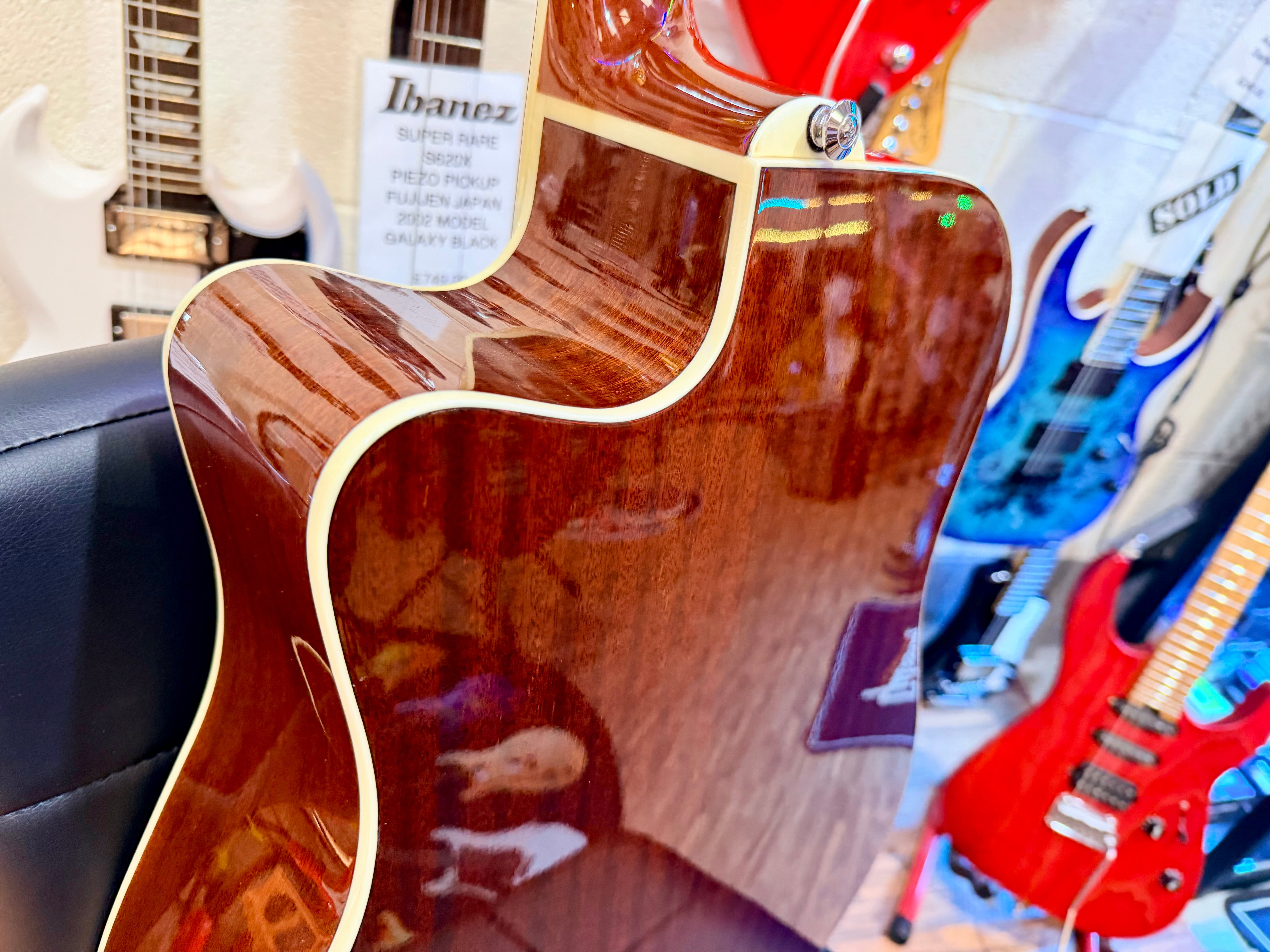 🌟2007🌟 Ibanez PF60SECE Electro-Acoustic Guitar~ Natural High Gloss~Dreadnought