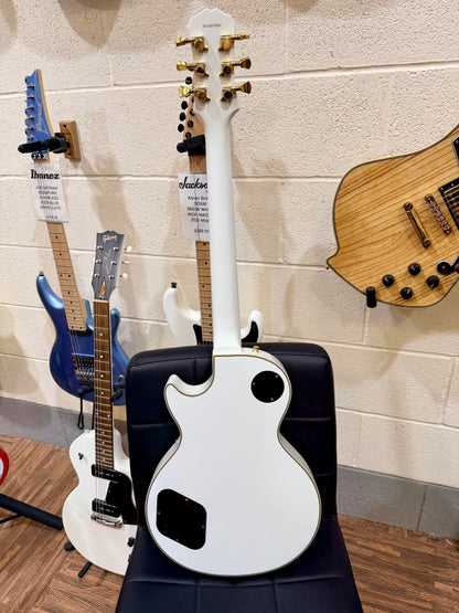 🌟2001 KOREA🌟 Epiphone Les Paul Custom~ Alpine White~ Seymour Duncan + Case!