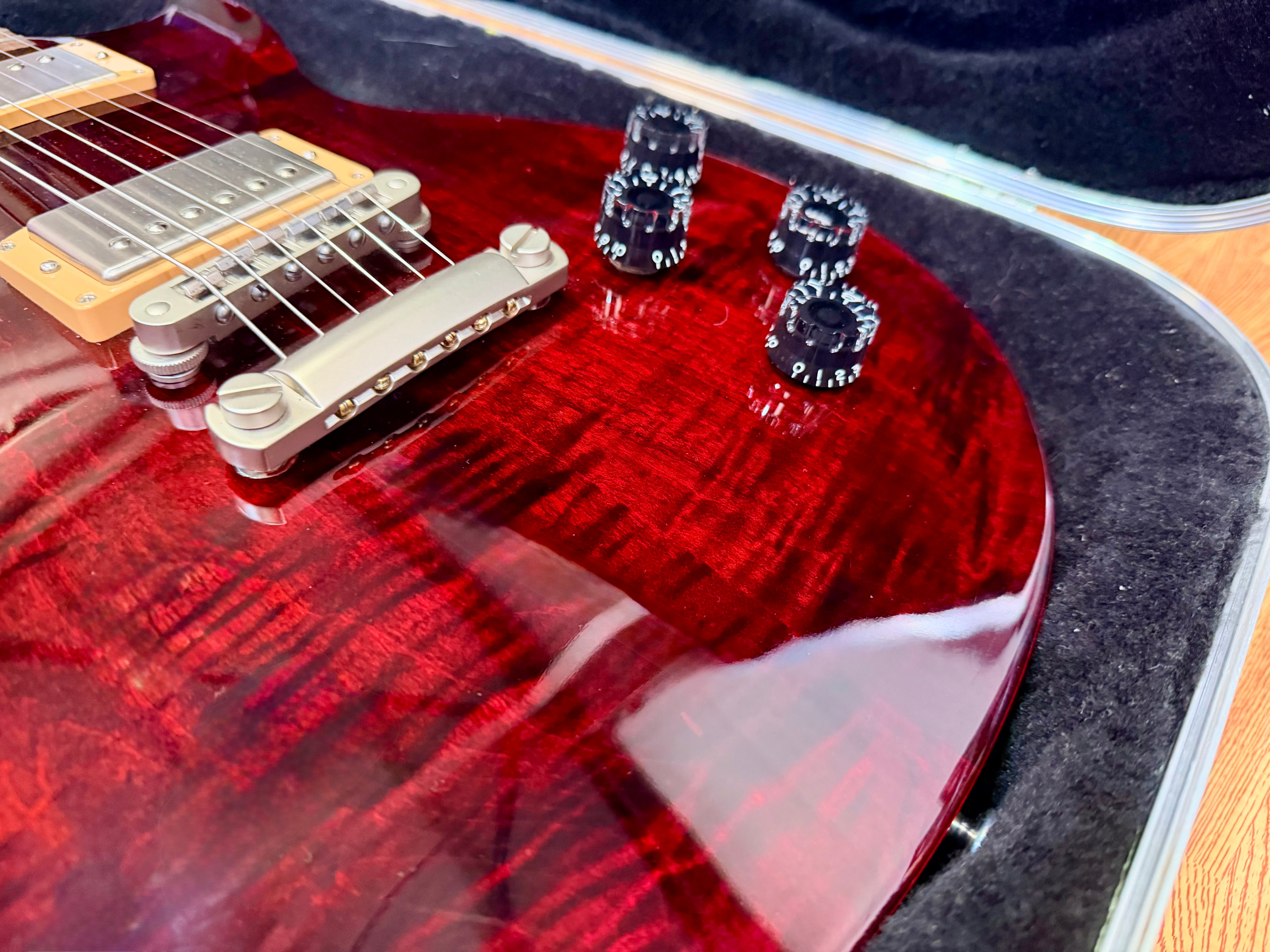 ✨2015✨ Gibson Les Paul Studio~ Wine Red Figured Top~ 100th Anniversary + Case!