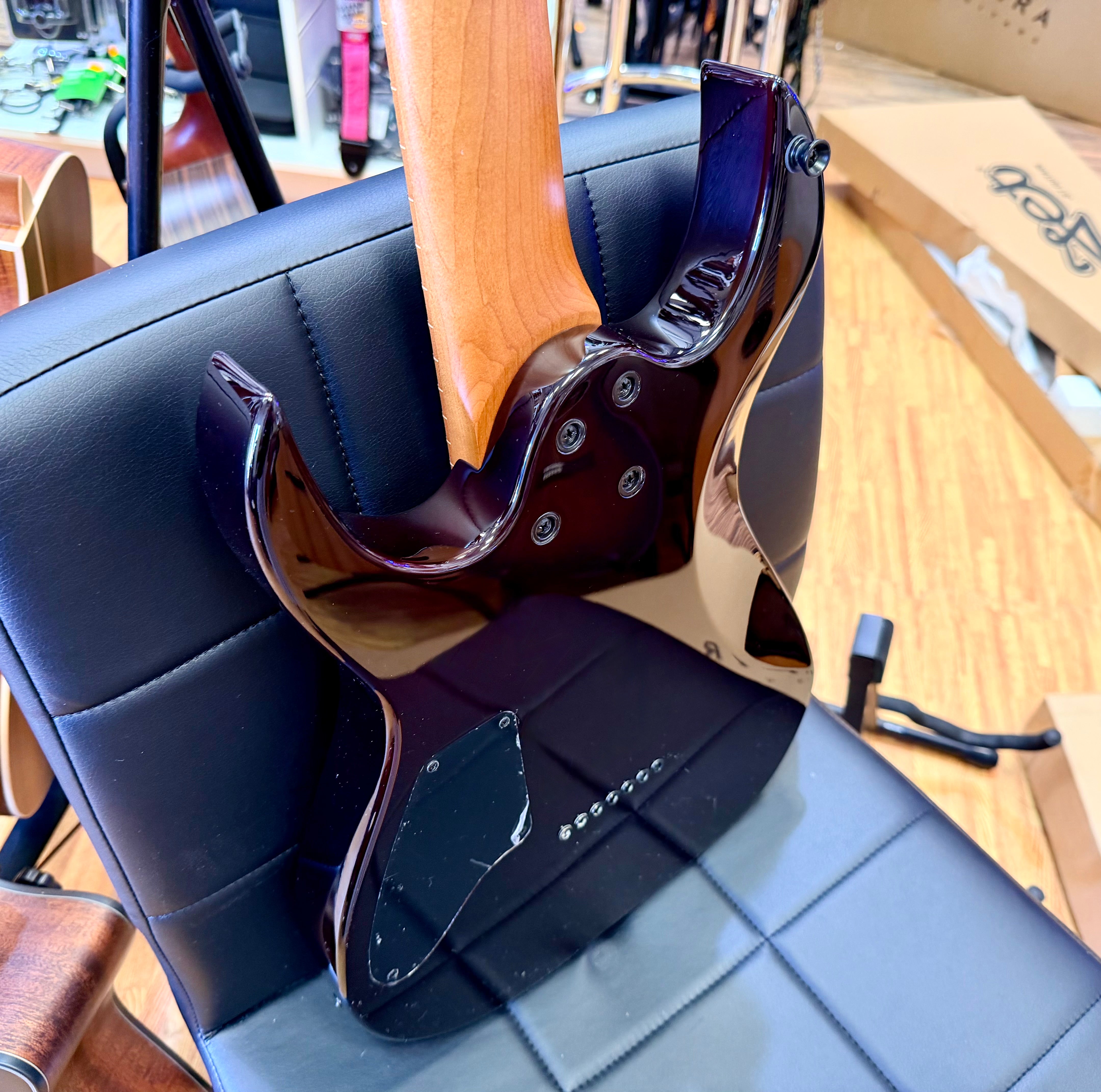 ⚡️NEW⚡️ Spira S-457 7 String Trans Purple~ Poplar Burl Top Electric Guitar~ 2026