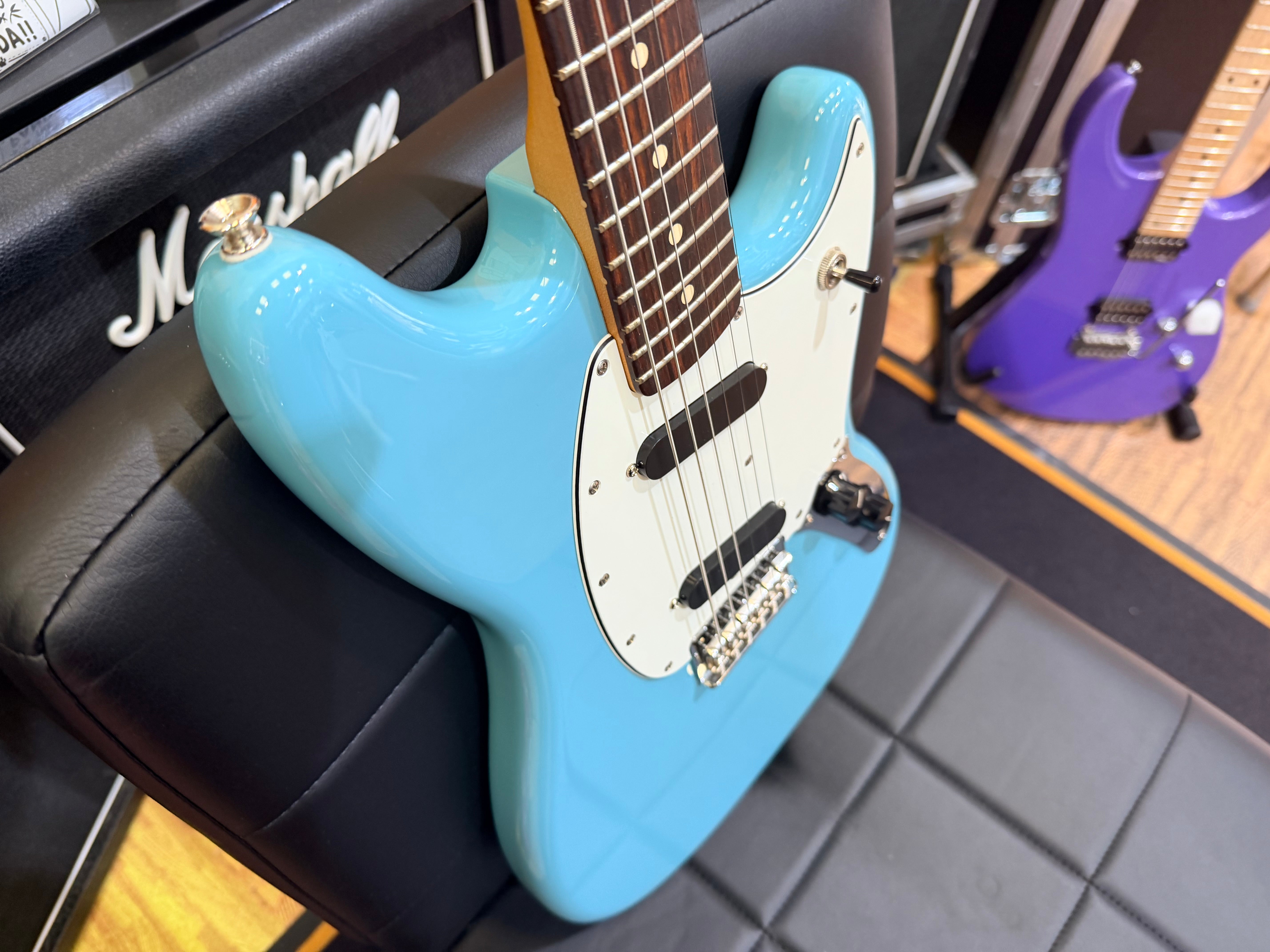 ✨2024✨ Fender Player II Mustang~ Aquatone Blue Electric Guitar~ Mexican MIM!
