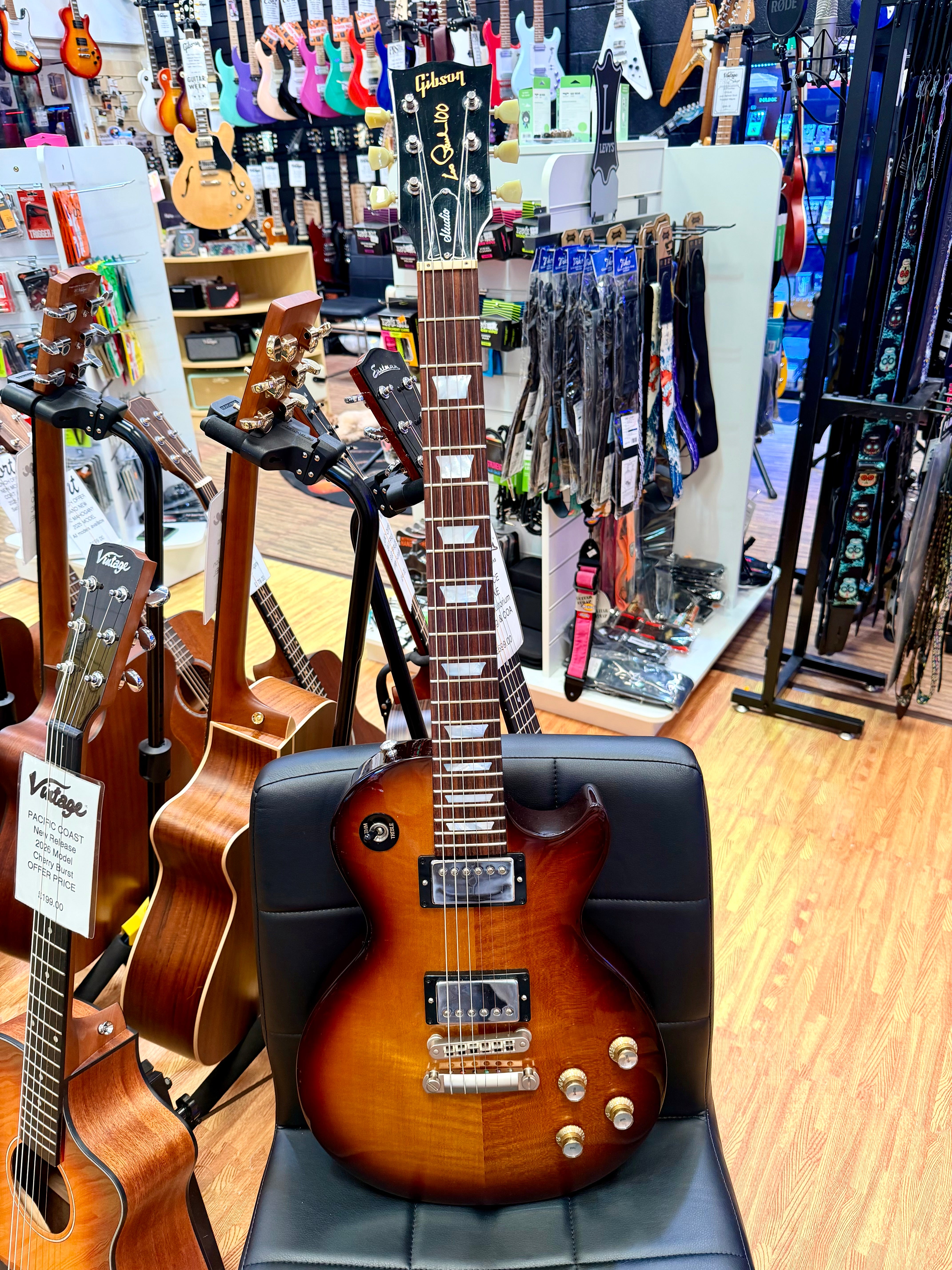 ✨2015✨ Gibson Les Paul Studio~ 100th Birthday Model~ Desert Burst~ Gold Case!