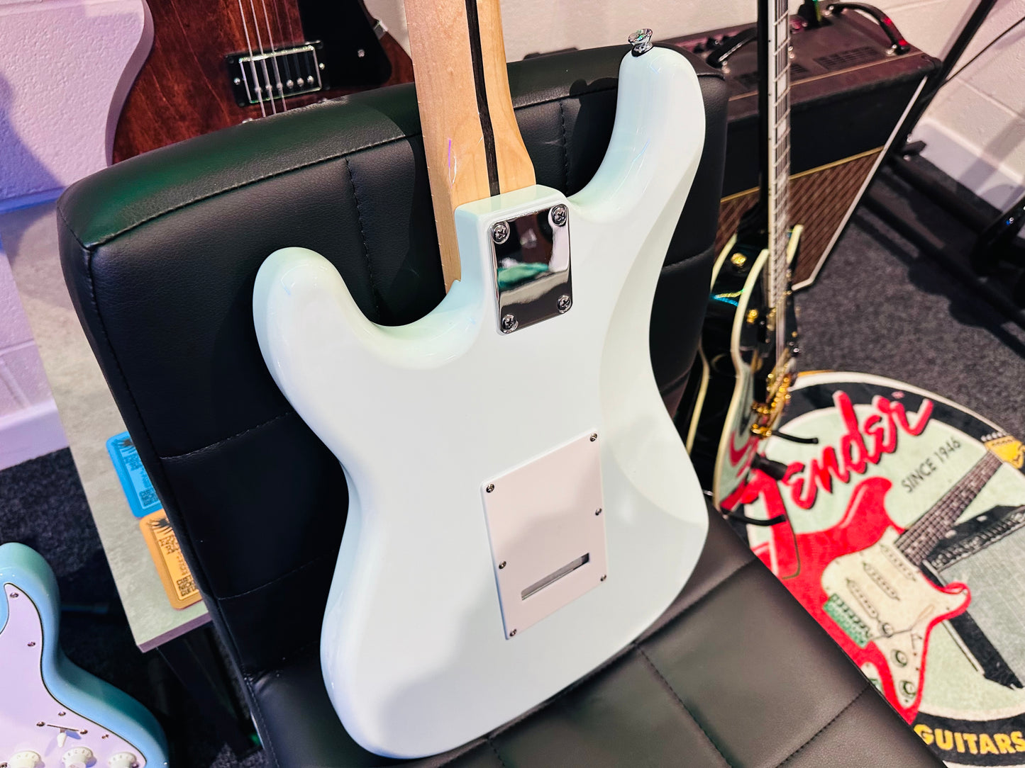 Revelation RTS 57 Stratocaster~ Alan Entwistle Strat Style Guitar~ Daphne Blue!
