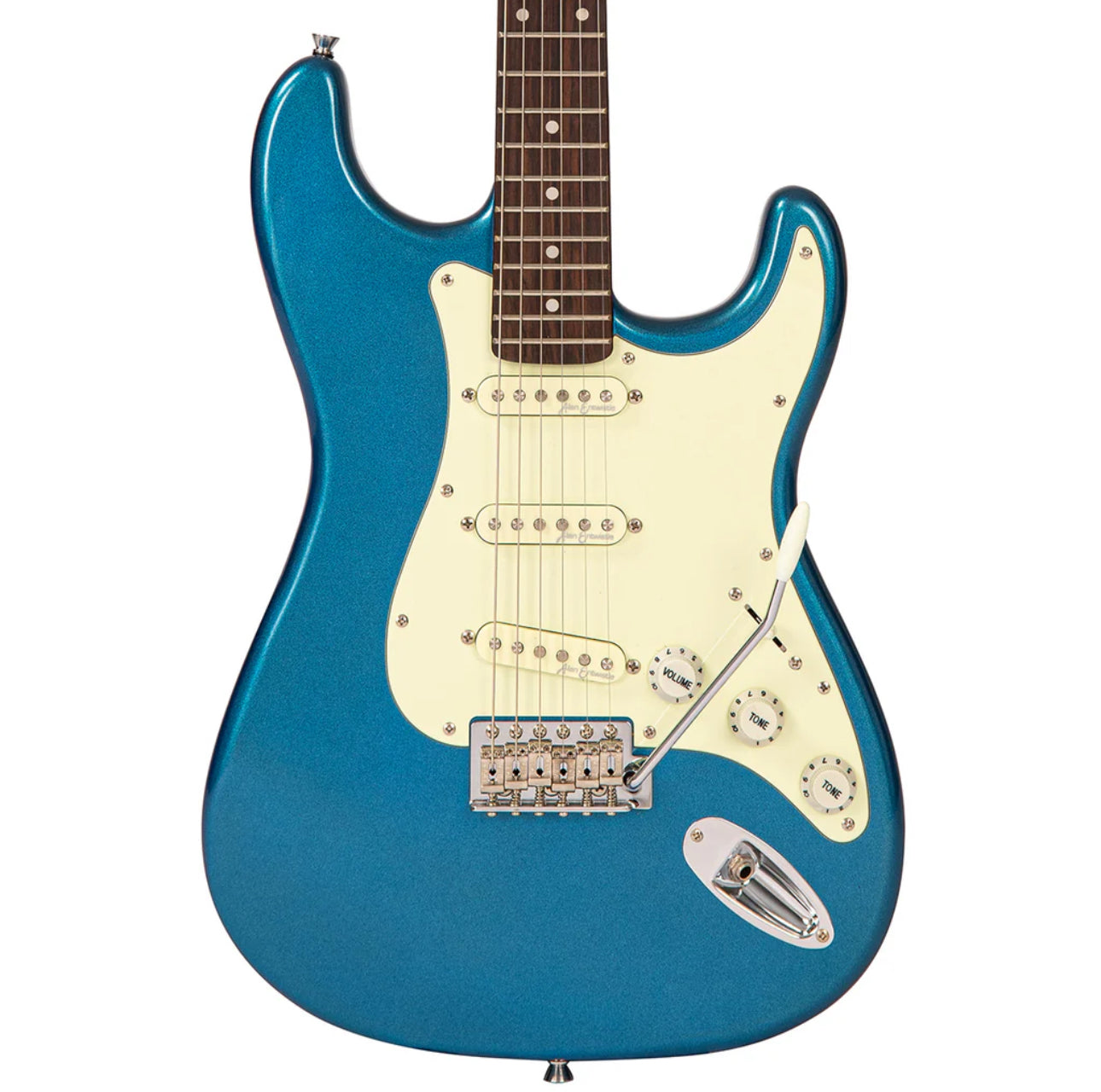 Vintage V60 Coaster Series Electric Guitar Starter Pack Bundle~ Candy Apple Blue