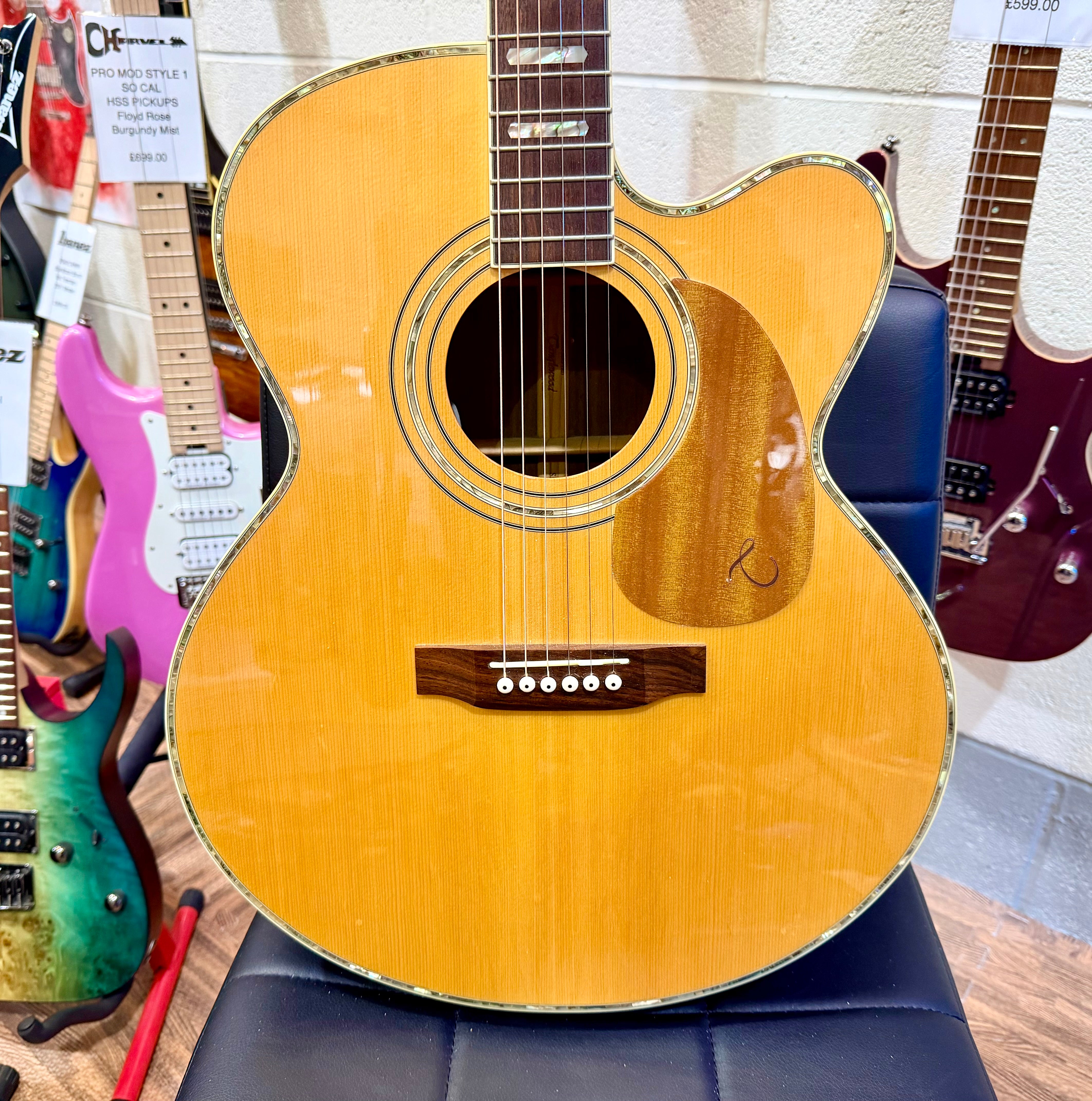 ✨1998 KOREA✨ Tanglewood SJ-10X Electro Acoustic Guitar~ Jumbo Dreadnought~RARE