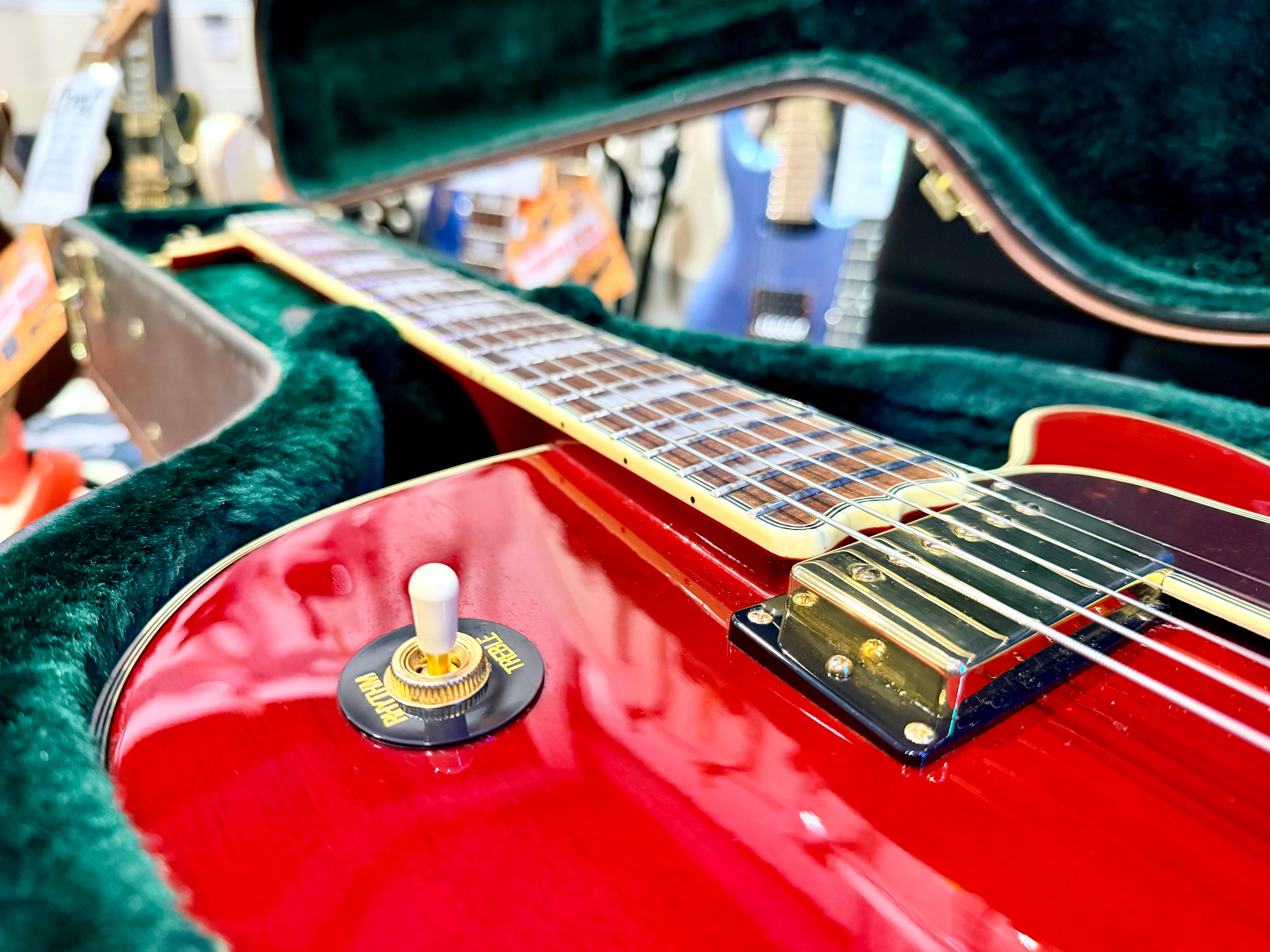 🔥MINT 2019🔥 Epiphone Joe Pass Emperor II Pro~ Rare Wine Red Hollowbody + Hard Case