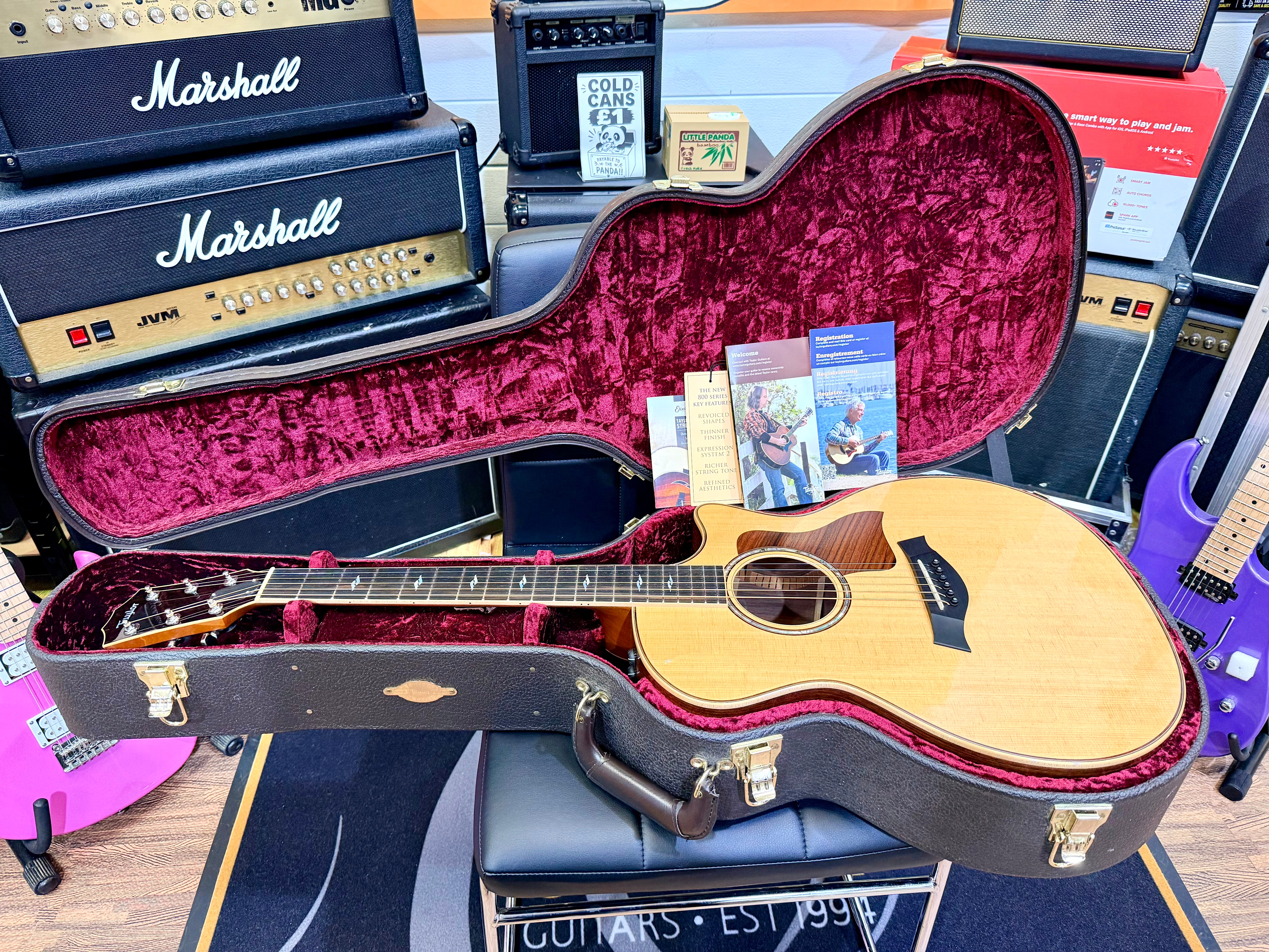 ✨2015✨ Taylor 814ce Grand Auditorium Electro Acoustic Guitar~ USA Natural + OHSC