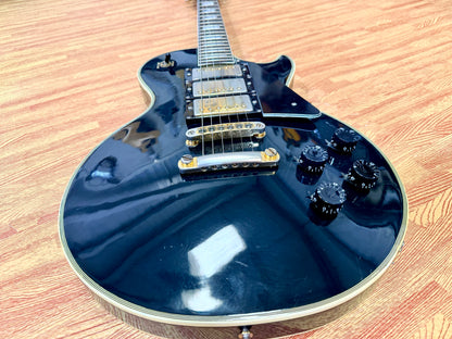 🇯🇵 RARE 🇯🇵 1970s Antoria Les Paul Custom~ Black Beauty 3 Pickup MIJ Japan!
