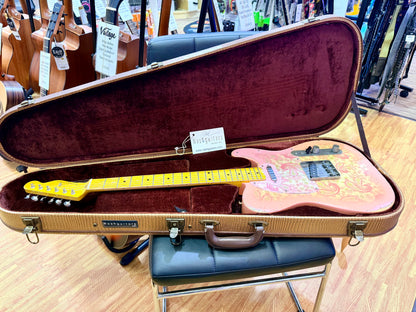 ✨2018✨ Nash Guitars T-68 Pink Paisley Telecaster Relic~ Lollar Pickups + Case!