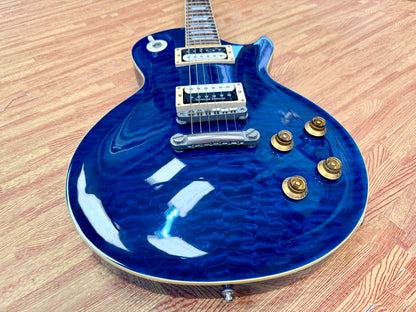 ✨2008✨ Edwards E-LP Limited Model Les Paul~ Blue Aqua Quilt~ Made in Japan 🇯🇵