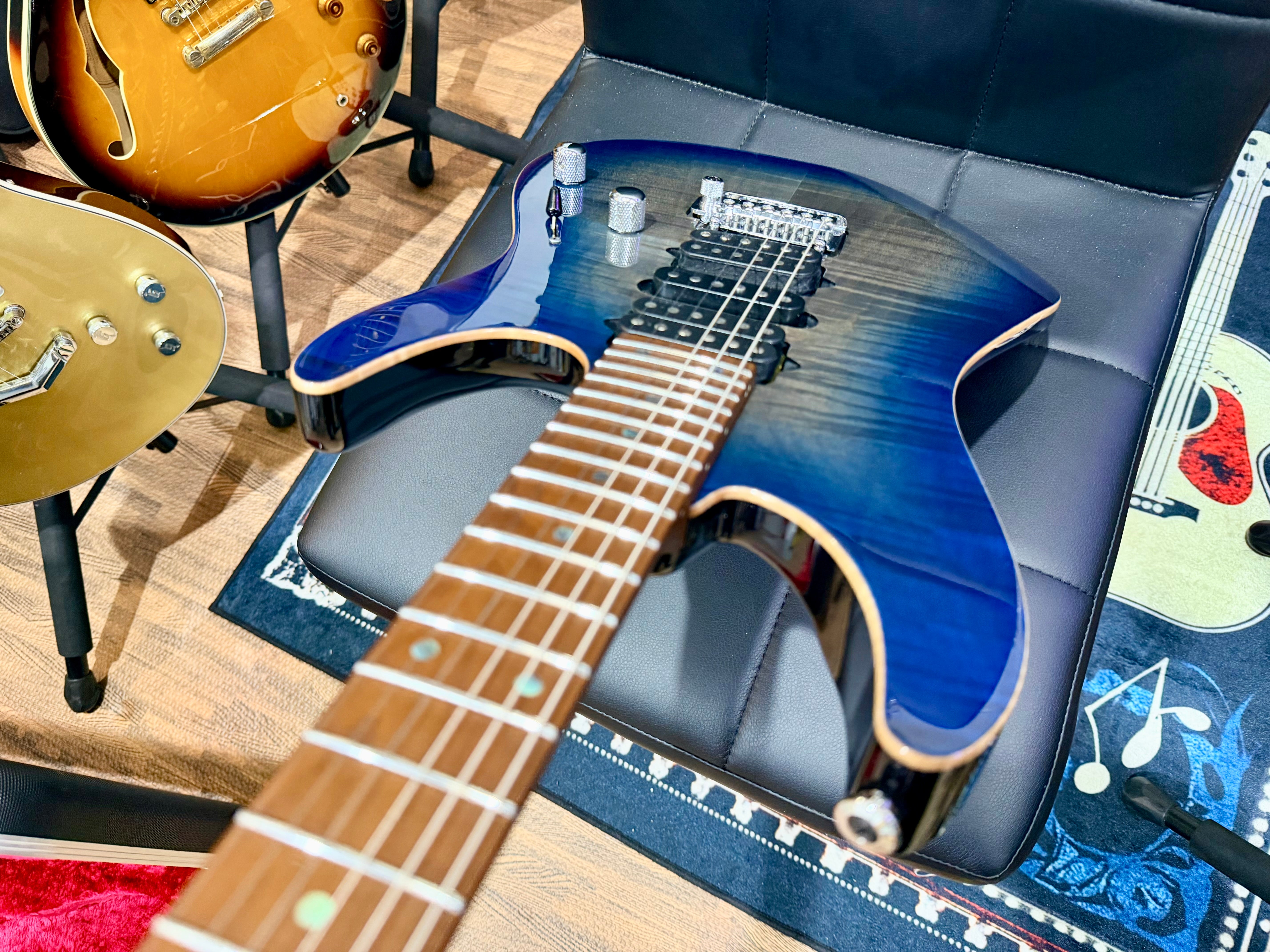 🔥MINT🔥 Ibanez AZ2407F Prestige In Sodalite Blue~ Japan Made + Hard Case~ 2023