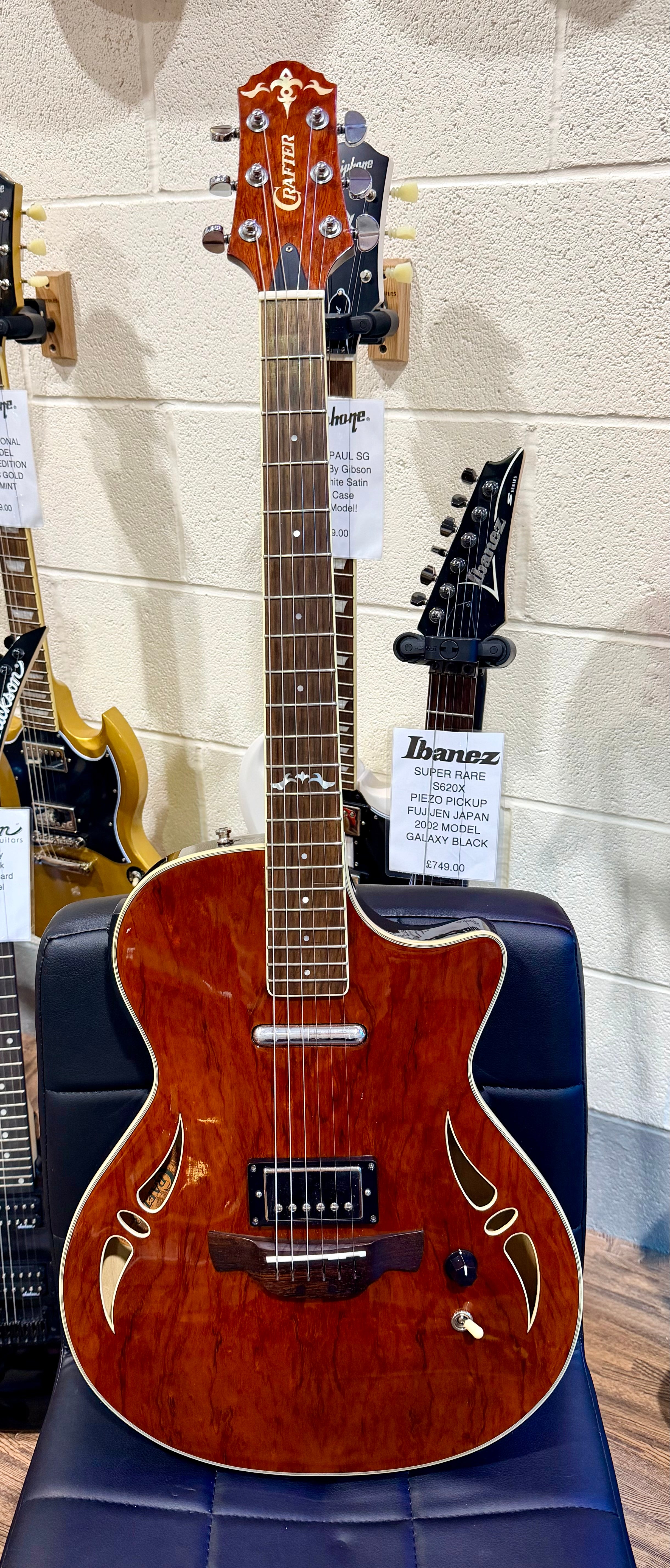 🔥UPGRADED🔥 Crafter Hybrid SA-BUB Guitar~ Electro Acoustic W/ Bridge Pickup!