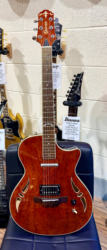 🔥UPGRADED🔥 Crafter Hybrid SA-BUB Guitar~ Electro Acoustic W/ Bridge Pickup!